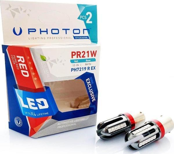 P21W Red Uyumlu (Kırmızı) Exclusive Serisi Ph7219 R Ex - Image 1