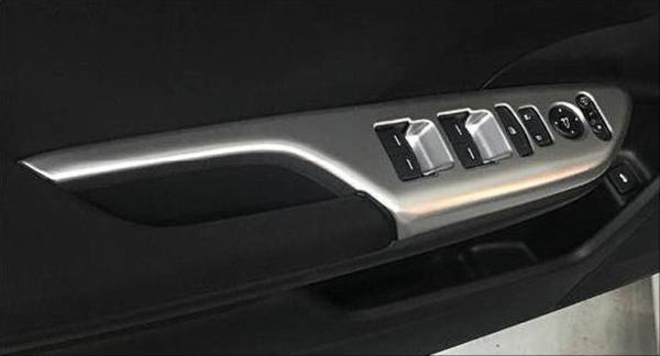 Honda Civic Uyumlu Fc5 2016-2021 Kapı Kolçak Kaplama Silver - Image 1