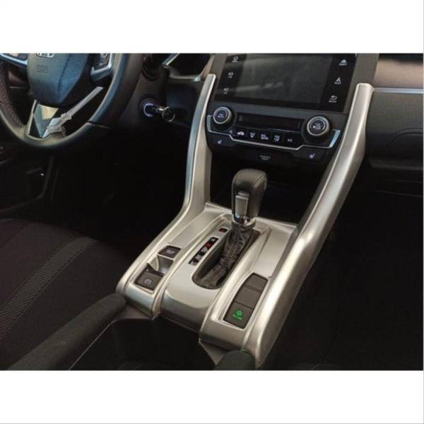 Honda Civic Uyumlu Fc5 2016-2020 Yeni Stil Vites Konsol Kaplama- Silver - Image 1