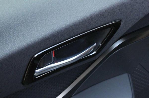 Toyota C-Hr Uyumlu 2016-2019 Kapı Kolçak Kaplama Titanyum Siyah - Image 1