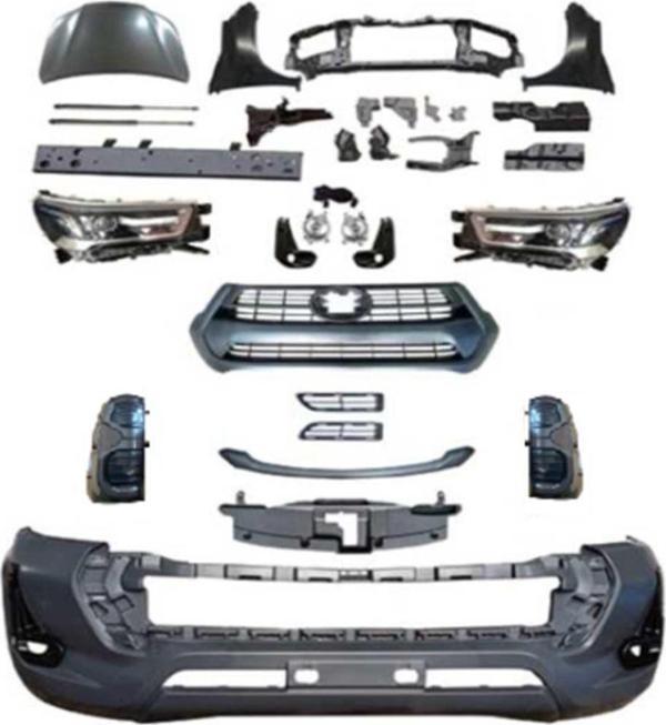 Toyota Hilux Uyumlu Vigo(2004-2015) Yeni Kasa Dönüşüm 2021 Revo Body Kit - Full Set - Image 1