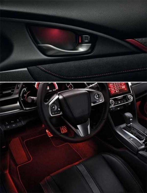 Honda Civic Uyumlu Fc5 Kapı İç Aydınlatma Kırmızı- Ayak Aydınlatma Kırmızı - Image 1