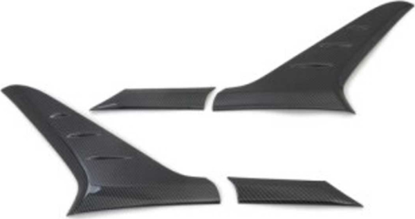 Hyundai Kona Uyumlu Arka Direk Kaplama - Piano Black - Image 1