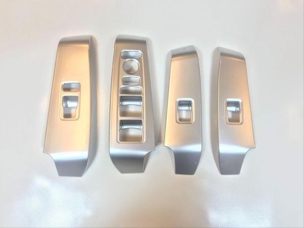2022 Civic Uyumlu Cam Düğme Kaplama - Silver - Image 1