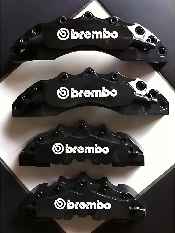 Her Araca Uyumlu Uyumlu Brembo Kaliper Kapağı Siyah Renk 4'Lü Set Parça - Image 1