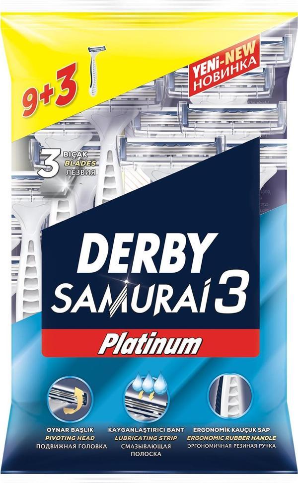 Derby Samurai 3 Platinum 9+3 Poşet x 4 Paket - Image 1