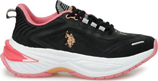 U.S. Polo Assn. 4M TRINITY WMN 4FX Kadın Sneaker Ayakkabı Siyah - Image 1