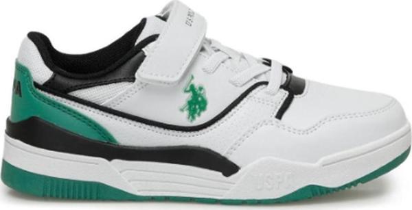 U.S. Polo Assn. 4M MARTELL JR 4FX Unisex Çocuk Sneaker Ayakkabı Beyaz - Image 1