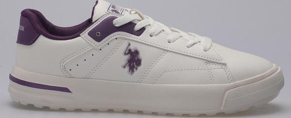 U.S. Polo Assn. 4W MANGO WMN 4PR Kadın Sneaker Ayakkabı Kırık Beyaz - Image 1