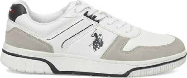 U.S. Polo Assn. 4F VICENTE 4PR Erkek Sneaker Ayakkabı Beyaz - Image 1