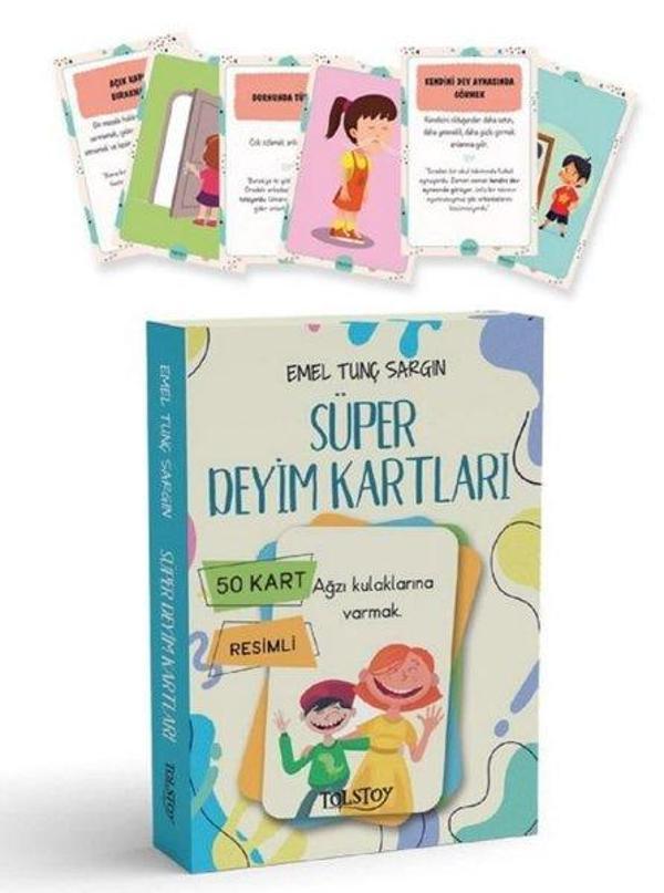 Süper Deyim Kartları - Resimli 50 Kart - Tolstoy Yayıncılık - Image 1