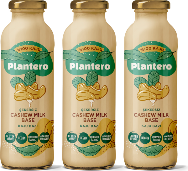 Plantero 3'lü Kaju Bazı Konsantre Seti 250 gr x 3 Kaju (18 Lt Bitkisel Süt) Katkısız - Image 1