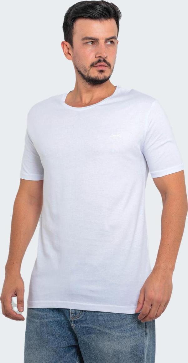 Slazenger SANDER KTN Büyük Beden Erkek Tişört Beyaz - Image 1