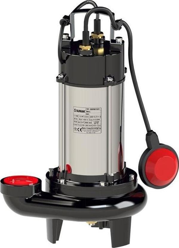 Sumak SBRM 18/2 1.8 HP 220V Panolu Bıçaklı Foseptik Pompa - Image 1