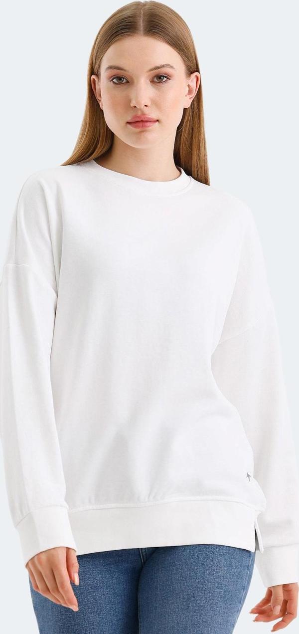 Slazenger VIRTUE Kadın Sweatshirt Beyaz - Image 1