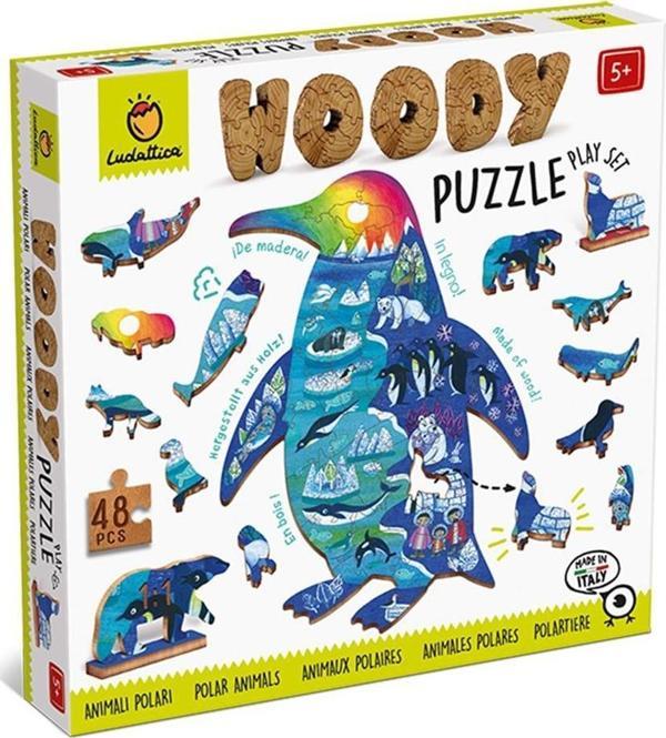 Ludattica Polar Animals - Woody Puzzle - Image 1