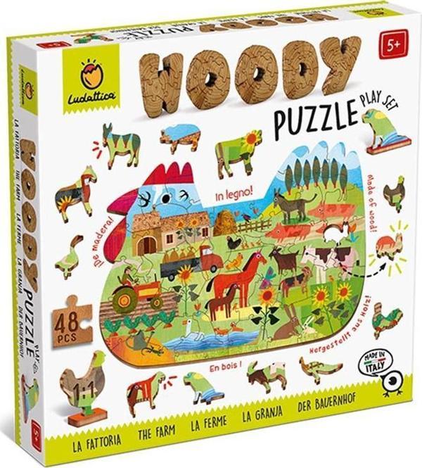 Ludattica The Farm - Woody Puzzle - Image 1