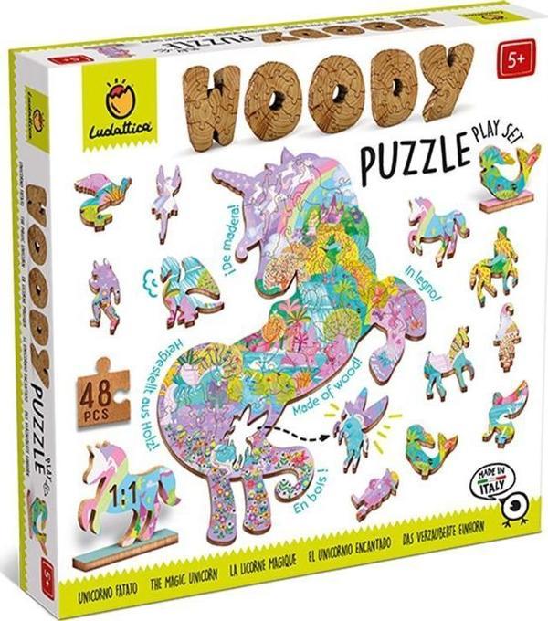 Ludattica Unicorns - Woody Puzzle - Image 1