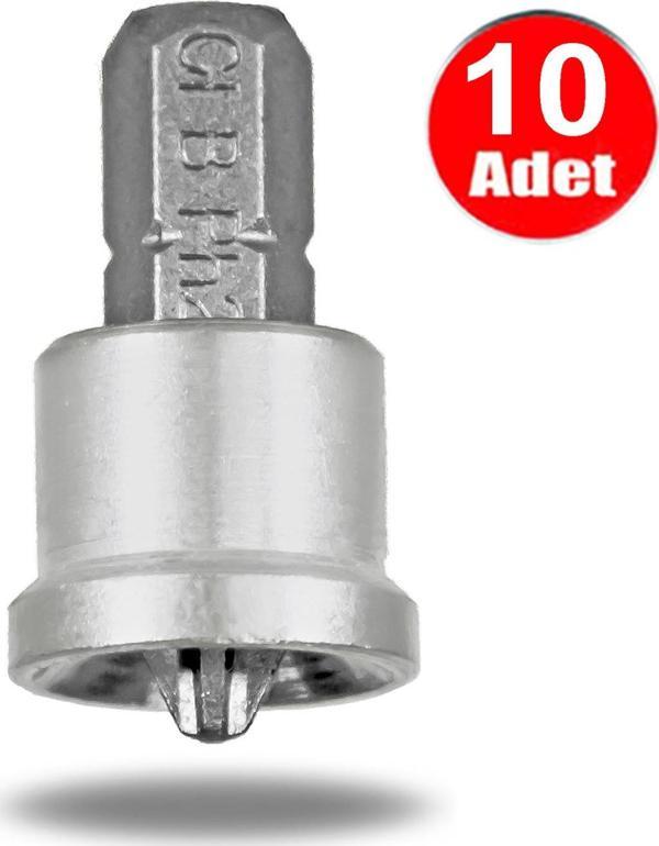 Stoplu Bits Yıldız Uç Alçıpan Şapkalı Limitli Vidalama Matkap Ucu -10 Adet - Image 1
