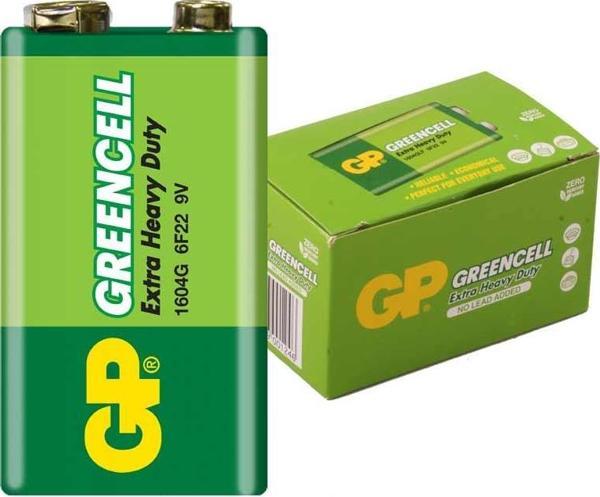 GP 1604G-B GREENCELL 9 VOLT PİL (10LU PAKET) - Image 1
