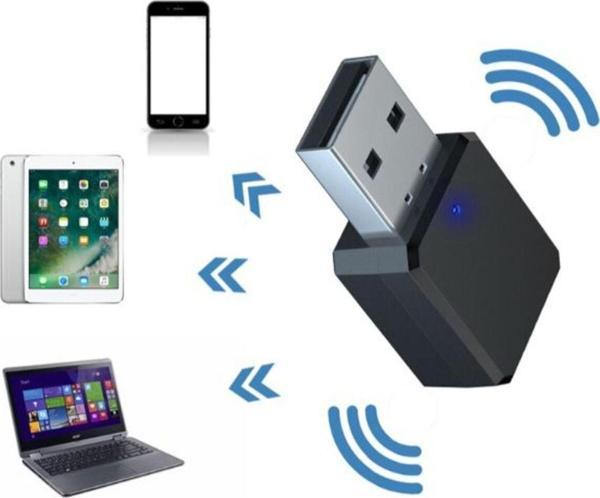 Bluetooth Araç Kiti Ses Alıcı Adaptörü Aux ve Bluetooth Uyumlu Çift Çıkışlı Aux Usb Alıcı Adaptör - Image 1