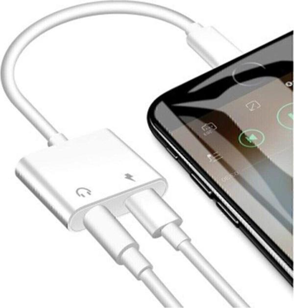 Iphone Ipad Lightning Uyumlu Kulaklık Ve Şarj Çevirici Dönüştürücü Çoğaltıcı Kablo 6 7 8 11 X Xs - Image 1