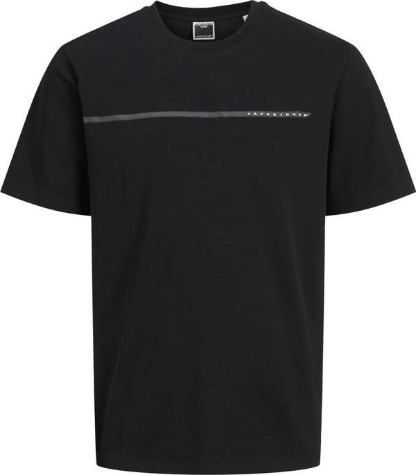Jack&Jones 12273120 Jcofusion Full Branding Tee Ss Crew Siyah - Image 1