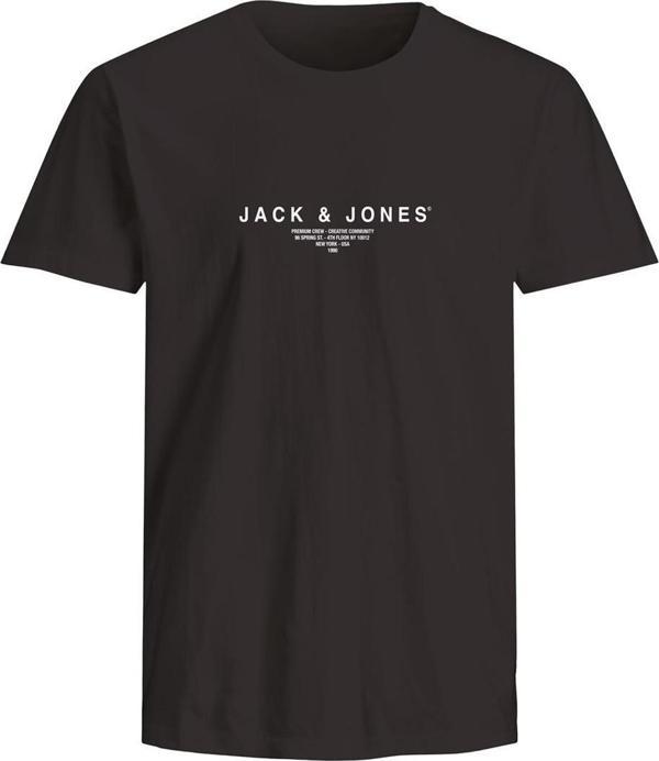 Jack&Jones 12276646 Jprblaharris Ss Tee Crew Neck Fst Siyah - Image 1