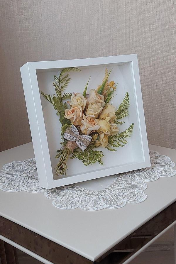 Verda Çerçeve 25X25 Cm Verda Hediyelik Anı Çerçevesi-Özel Gün Çiçeklerinizi Kendiniz Tasarlayın! - Image 1