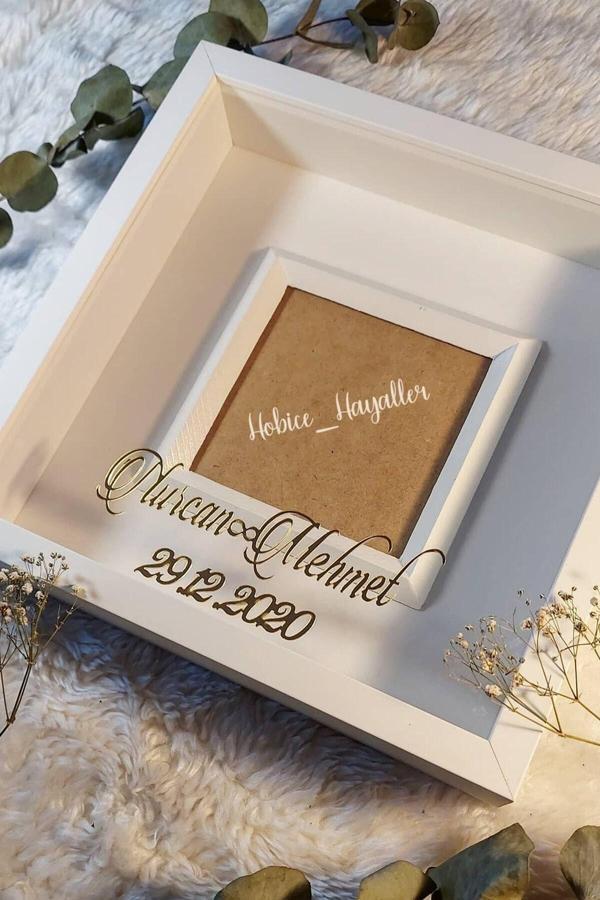 Verda Çerçeve 25X25 Cm Anı Çerçevesi Beyaz - Image 1