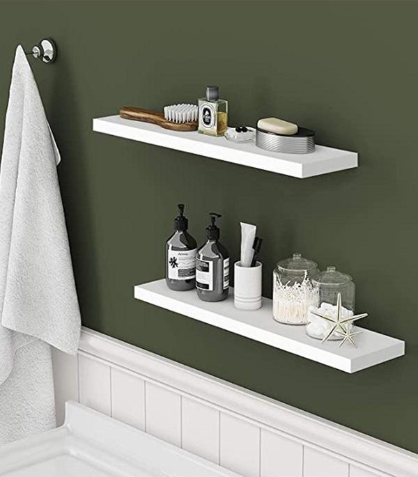 Verda Çerçeve Hkm Ticaret Duvar Rafı 2'Li 40*12 Cm Bağlantı Aparatlı - Image 1