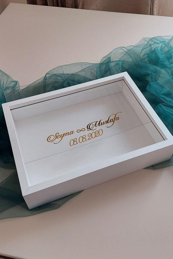 Verda Çerçeve 30X40 Cm Isimli Ve Tarihli Derin Anı Çerçevesi! Gül Çerçeve Kutusu! Geniş Ve Derin Gül Kutusu! - Image 1