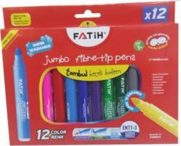 12'li Jumbo Keçeli Kalem - Image 1