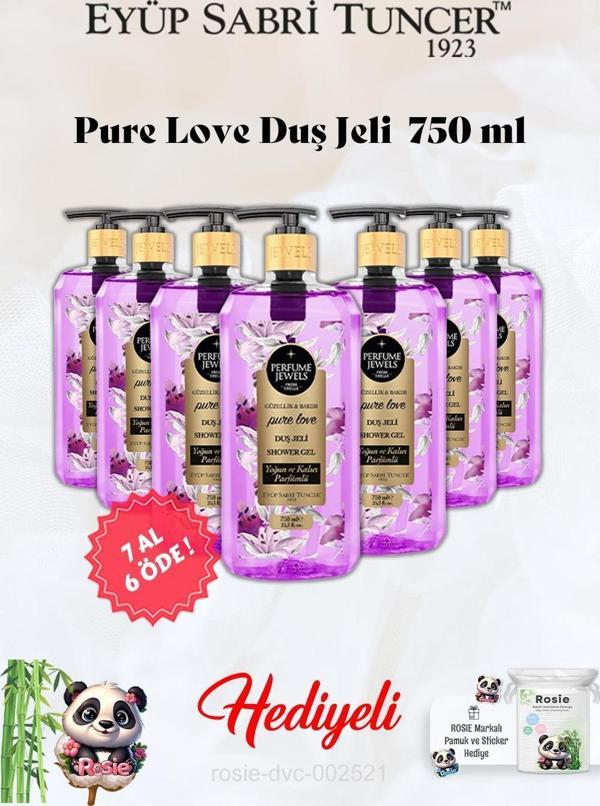 Pure Love Duş Jeli Eyüp Sabri Tuncer 7 AL 6 ÖDE ve Rosie Hediye - Image 1