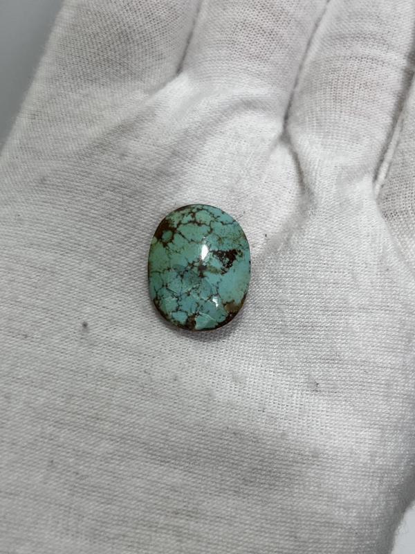 Okyanus Temalı Doğal Kabaşon Firuze Taşı 13,2 Karat - Turkuaz Taşı 2,66 Gram - Image 1