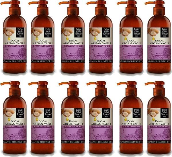 Eyüp Sabri Tuncer Doğal Argan Yağlı El Ve Vücut Losyonu 250 ML x 12 Adet - Image 1