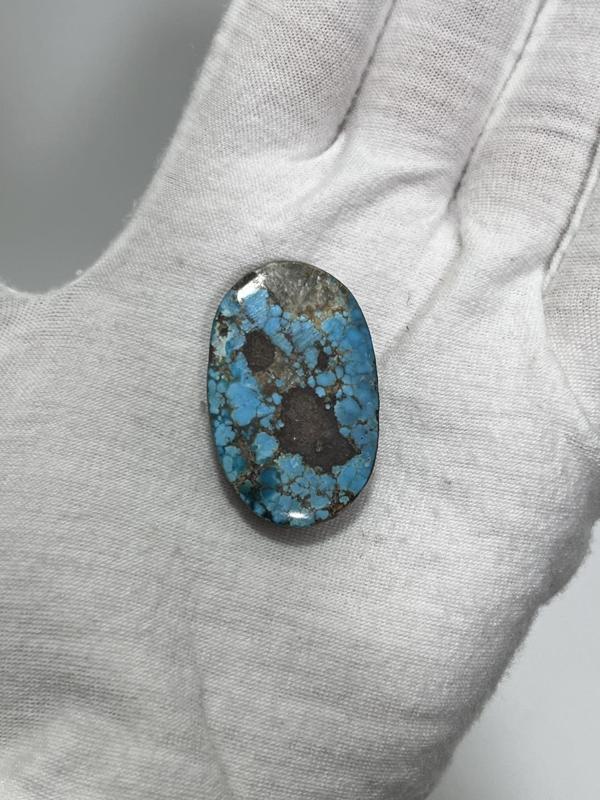 Okyanus Temalı Doğal Kabaşon Firuze Taşı 66,6 Karat - Turkuaz Taşı 13,34 Gram - Image 1