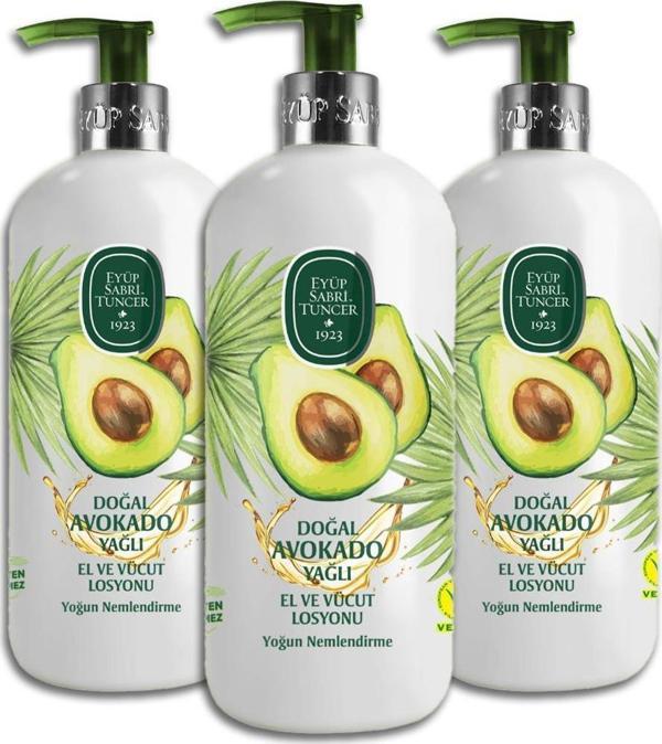 Eyüp Sabri Tuncer  Avokado El Ve Vücut Losyonu 500 ML - 3 Adet - Image 1