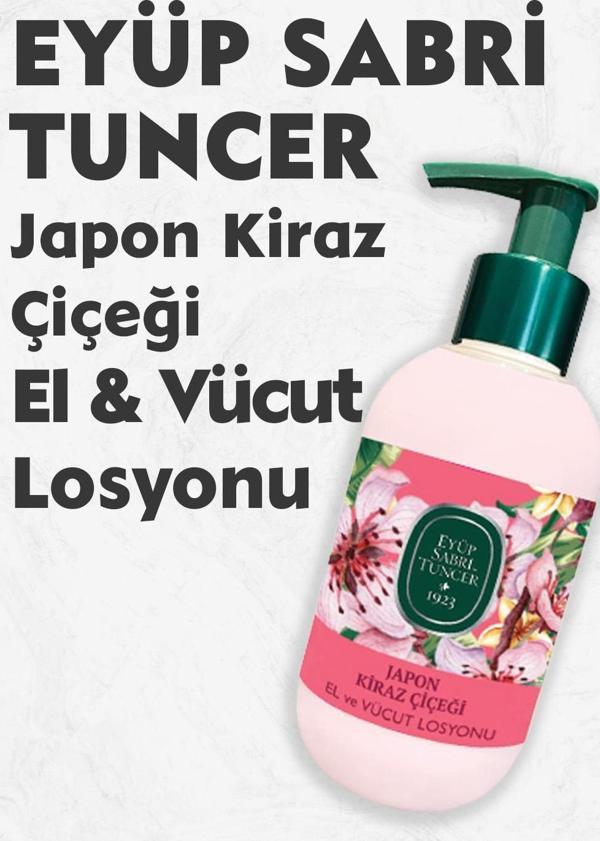 Eyüp Sabri Tuncer Japon Kiraz Çiçeği El ve Vücut Losyonu 280 ml - Image 1