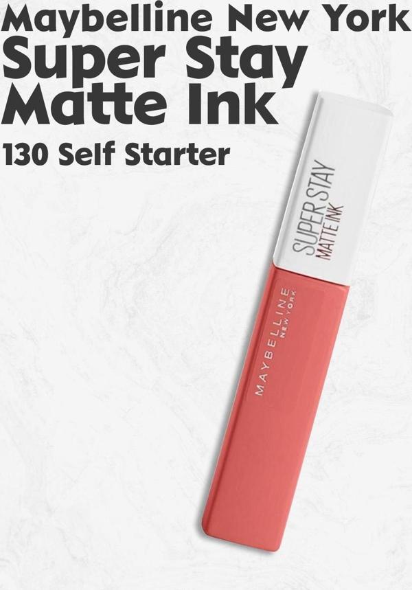 Maybelline Super Stay Matte Ink 130 Self Starter - Image 1