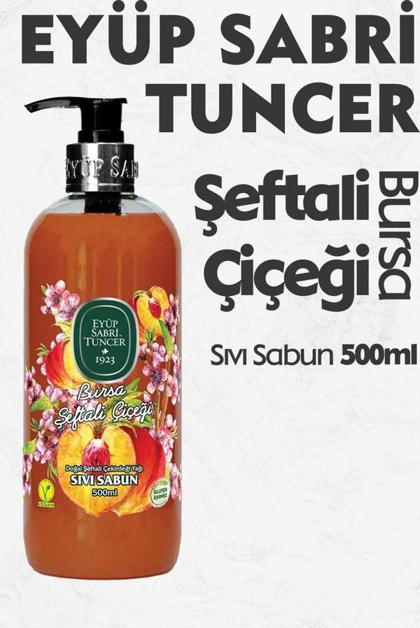 Eyüp Sabri Tuncer Bursa Şeftali Çiçeği Sıvı Sabun 500 ml - Image 1