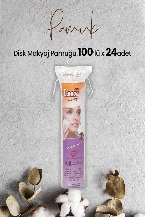 Lux Disk Makyaj Pamuğu 100'lü x 24 Adet - Image 1