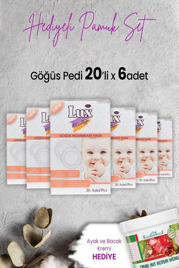 Lux Göğüs Pedi 20' li x 6 Adet ve Hediyeli - Image 1