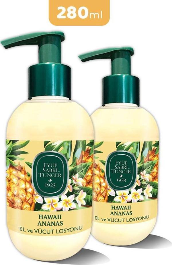 Eyüp Sabri Tuncer Hawaii Ananas El ve Vücut Losyonu 280 ml x 2 - Image 1
