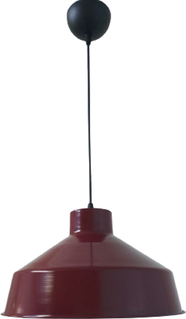Rsylight Retro Metal Bordo Dekoratif Ruktik Tekli Sarkıt Kafe Mutfak Aydınlatma Çap:30 cm - Image 1