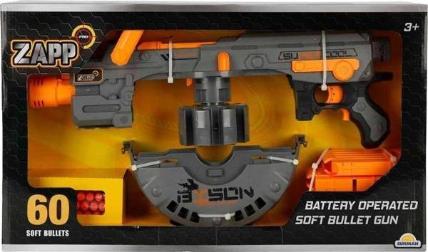 4573 Zapp Toys 60 Mermili Sünger Dart Atan Silah 54 cm -Sunman - Image 1