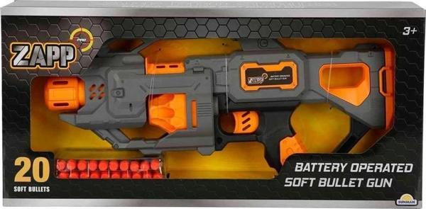 4575 Zapp Toys 20 Mermili Sünger Dart Atan Silah 45 cm -Sunman - Image 1