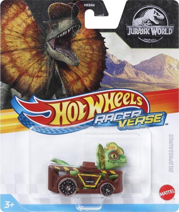 Hot Wheels RacerVerse Jurassic World Dilophosaurus HKD34 - Image 1