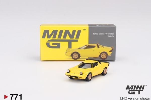 Mini GT Lancia Stratos HF Stradale Giallo Fly 771 - Image 1