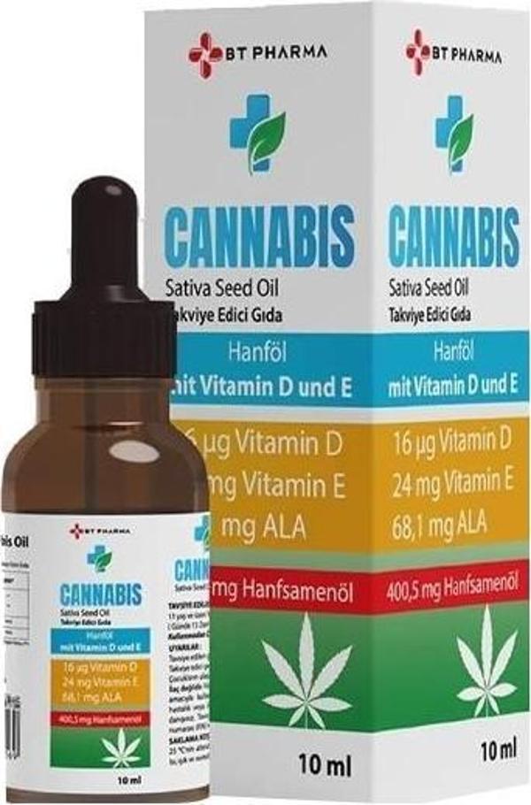 Cannabis Oil Vitamin D ve Vitamin E 400mg 10ml - Image 1